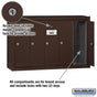 Salsbury Vertical Mailbox (Includes Master Commercial Lock) - 5 Doors - Surface Mounted - Private Access