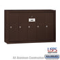 Salsbury Vertical Mailbox - 5 Doors - Bronze - Surface Mounted - USPS Access
