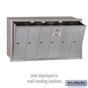 Salsbury Vertical Mailbox - 6 Doors Recessed Mounted - USPS Access