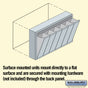 Salsbury Vertical Mailbox - 6 Doors Surface Mounted - USPS Access