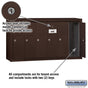 Salsbury Vertical Mailbox (Includes Master Commercial Lock) - 6 Doors - Surface Mounted - Private Access
