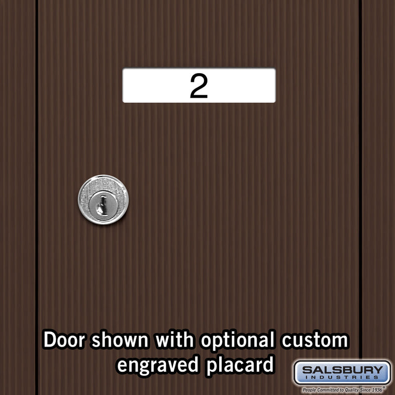 Salsbury Vertical Mailbox (Includes Master Commercial Lock) - 6 Doors - Surface Mounted - Private Access