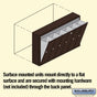 Salsbury Vertical Mailbox (Includes Master Commercial Lock) - 6 Doors - Surface Mounted - Private Access
