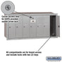 Salsbury Vertical Mailbox - 7 Doors Recessed Mounted - USPS Access