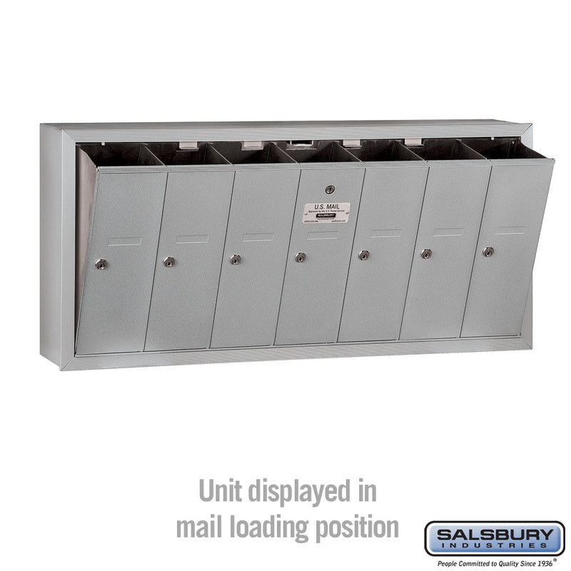 Salsbury Vertical Mailbox - 7 Doors Surface Mounted - USPS Access