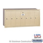 Salsbury Vertical Mailbox - 7 Doors - Sandstone - Recessed Mounted - USPS Access