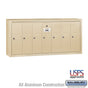 Salsbury Vertical Mailbox - 7 Doors - Sandstone - Surface Mounted - USPS Access