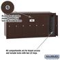 Salsbury Vertical Mailbox (Includes Master Commercial Lock) - 7 Doors - Recessed Mounted - Private Access