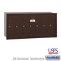 Salsbury Vertical Mailbox - 7 Doors - Bronze - Recessed Mounted - USPS Access