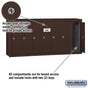 Salsbury Vertical Mailbox (Includes Master Commercial Lock) - 7 Doors - Surface Mounted - Private Access