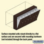 Salsbury Vertical Mailbox (Includes Master Commercial Lock) - 7 Doors - Surface Mounted - Private Access