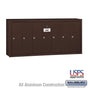 Salsbury Vertical Mailbox - 7 Doors - Bronze - Surface Mounted - USPS Access
