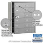 Salsbury 4B+ Horizontal Mailbox (Includes Master Commercial Lock) - 12 B Doors (11 usable) - Front Loading - Private Access