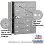 Salsbury 4B+ Horizontal Mailbox - 12 B Doors (11 usable) - Front Loading - USPS Access