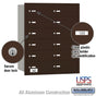 Salsbury 4B+ Horizontal Mailbox - 12 B Doors - Rear Loading - USPS Access