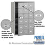 Salsbury 4B+ Horizontal Mailbox (Includes Master Commercial Lock) - 18 A Doors (17 usable) - Front Loading - Private Access