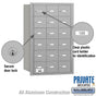 Salsbury 4B+ Horizontal Mailbox - 18 A Doors - Rear Loading - Private Access