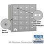 Salsbury 4B+ Horizontal Mailbox - 20 A Doors - Rear Loading - Private Access