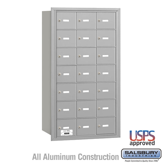Salsbury 4B+ Horizontal Mailbox - 21 A Doors - Rear Loading - USPS Access