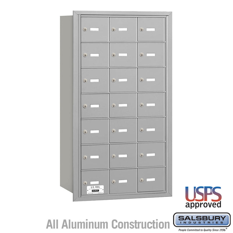 Salsbury 4B+ Horizontal Mailbox - 21 A Doors - Rear Loading - USPS Access