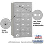Salsbury 4B+ Horizontal Mailbox - 21 A Doors - Rear Loading - USPS Access