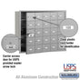 Salsbury 4B+ Horizontal Mailbox - 25 A Doors (24 usable) - Front Loading - USPS Access