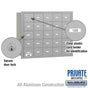 Salsbury 4B+ Horizontal Mailbox - 25 A Doors - Rear Loading - Private Access