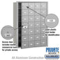 Salsbury 4B+ Horizontal Mailbox (Includes Master Commercial Lock) - 28 A Doors (27 usable) - Front Loading - Private Access