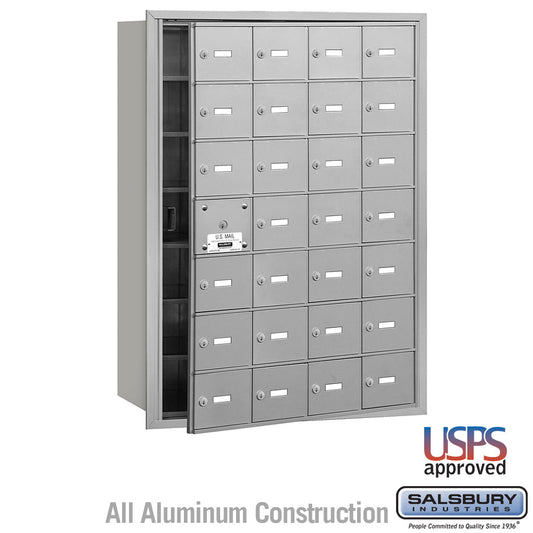 Salsbury 4B+ Horizontal Mailbox - 28 A Doors (27 usable) - Front Loading - USPS Access
