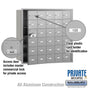 Salsbury 4B+ Horizontal Mailbox (Includes Master Commercial Lock) - 30 A Doors (29 usable) - Front Loading - Private Access