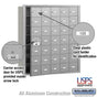 Salsbury 4B+ Horizontal Mailbox - 35 A Doors (34 usable) - Front Loading - USPS Access