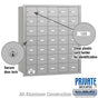 Salsbury 4B+ Horizontal Mailbox - 35 A Doors - Rear Loading - Private Access