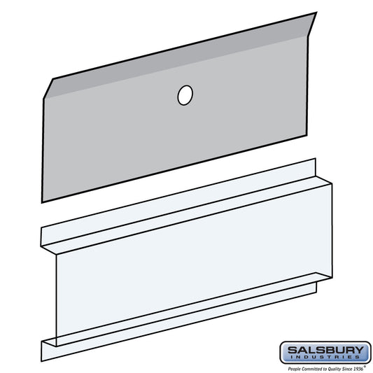 Salsbury Card Holder - Clear Plastic - for 4B+ Horizontal Mailbox Door
