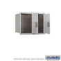 Salsbury 6 Door High Recessed Mounted 4C Horizontal Parcel Locker with 2 Parcel Lockers with USPS Access - Front Loading