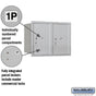 Salsbury 6 Door High Recessed Mounted 4C Horizontal Parcel Locker with 2 Parcel Lockers with Private Access - Rear Loading
