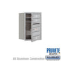 Salsbury 6 Door High Recessed Mounted 4C Horizontal Mailbox with 3 Doors with Private Access - Front Loading