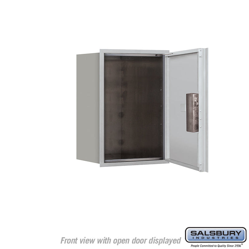Salsbury 6 Door High Recessed Mounted 4C Horizontal Parcel Locker with 1 Parcel Locker with USPS Access - Front Loading