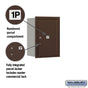 Salsbury 6 Door High Recessed Mounted 4C Horizontal Parcel Locker with 1 Parcel Locker with Private Access - Rear Loading