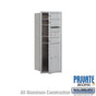 Salsbury 10 Door High Recessed Mounted 4C Horizontal Mailbox with 3 Doors and 1 Parcel Locker with Private Access - Front Loading
