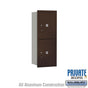Salsbury 10 Door High Recessed Mounted 4C Horizontal Parcel Locker with 2 Parcel Lockers with Private Access - Rear Loading