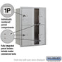 Salsbury 11 Door High Recessed Mounted 4C Horizontal Parcel Locker with 4 Parcel Lockers with Private Access - Front Loading