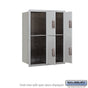 Salsbury 11 Door High Recessed Mounted 4C Horizontal Parcel Locker with 4 Parcel Lockers with USPS Access - Front Loading