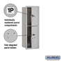 Salsbury 11 Door High Recessed Mounted 4C Horizontal Parcel Locker with 2 Parcel Lockers with USPS Access - Front Loading