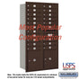 Salsbury Maximum Height Recessed Mounted 4C Horizontal Mailbox with 20 Doors and 2 Parcel Lockers with USPS Access - Rear Loading