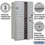Salsbury Maximum Height Recessed Mounted 4C Horizontal Mailbox with 29 Doors with Private Access - Front Loading