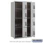 Salsbury Maximum Height Recessed Mounted 4C Horizontal Parcel Locker with 8 Parcel Lockers with Private Access - Front Loading