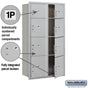 Salsbury Maximum Height Recessed Mounted 4C Horizontal Parcel Locker with 8 Parcel Lockers with USPS Access - Front Loading