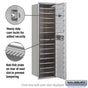 Salsbury Maximum Height Recessed Mounted 4C Horizontal Mailbox with 14 Doors with Private Access - Front Loading