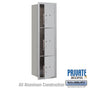 Salsbury Maximum Height Recessed Mounted 4C Horizontal Parcel Locker with 3 Parcel Lockers with Private Access - Front Loading