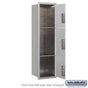 Salsbury Maximum Height Recessed Mounted 4C Horizontal Parcel Locker with 3 Parcel Lockers with Private Access - Front Loading